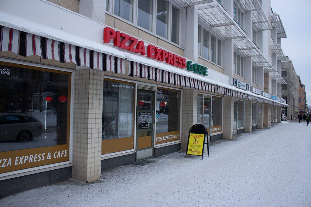Pizza Express & Cafe ravintolan katukuva